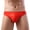 Red, variant on Men's Low-Rise Briefs Swim Trunks Solid Smooth Stretch Breathable Casual Comfortable Underwear Swimming Briefs, Black XL