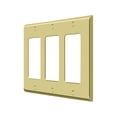 thumbnail image 2 of Triple Rocker Transitional Switch Plate - Polished Brass, 2 of 2