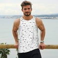 thumbnail image 6 of Lsque Airplane Pattern Mens Tank Tops Muscle Athletic Quick Dry Sleeveless Workout Fitness T Shirts Beach Tank Top, Loose-fit Sleeveless Shirt for Men-X-Large, 6 of 7