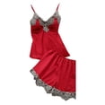 thumbnail image 3 of Bellella Robe de Chambre pour Femmes Manches Longues Nuisettes Ensemble de Pyjamas 5 Pcs Doux Col en V Vêtements de Nuit Pjs Rouge 3TG, 3 of 6
