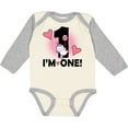 thumbnail image 3 of Inktastic First Birthday 1 Year Old Girl Unicorn Girls Long Sleeve Baby Bodysuit, 3 of 5