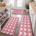 thumbnail image 2 of Pink Cartoon Unicorn Pattern Kitchen Rugs Sets Of 3,Kitchen Runner Rugs Non Skid Washable,Decorative Kitchen Floor Mats for Kitchen,Sink,Laundry,17"x30"+ 17"x47" + 17"x59", 2 of 6
