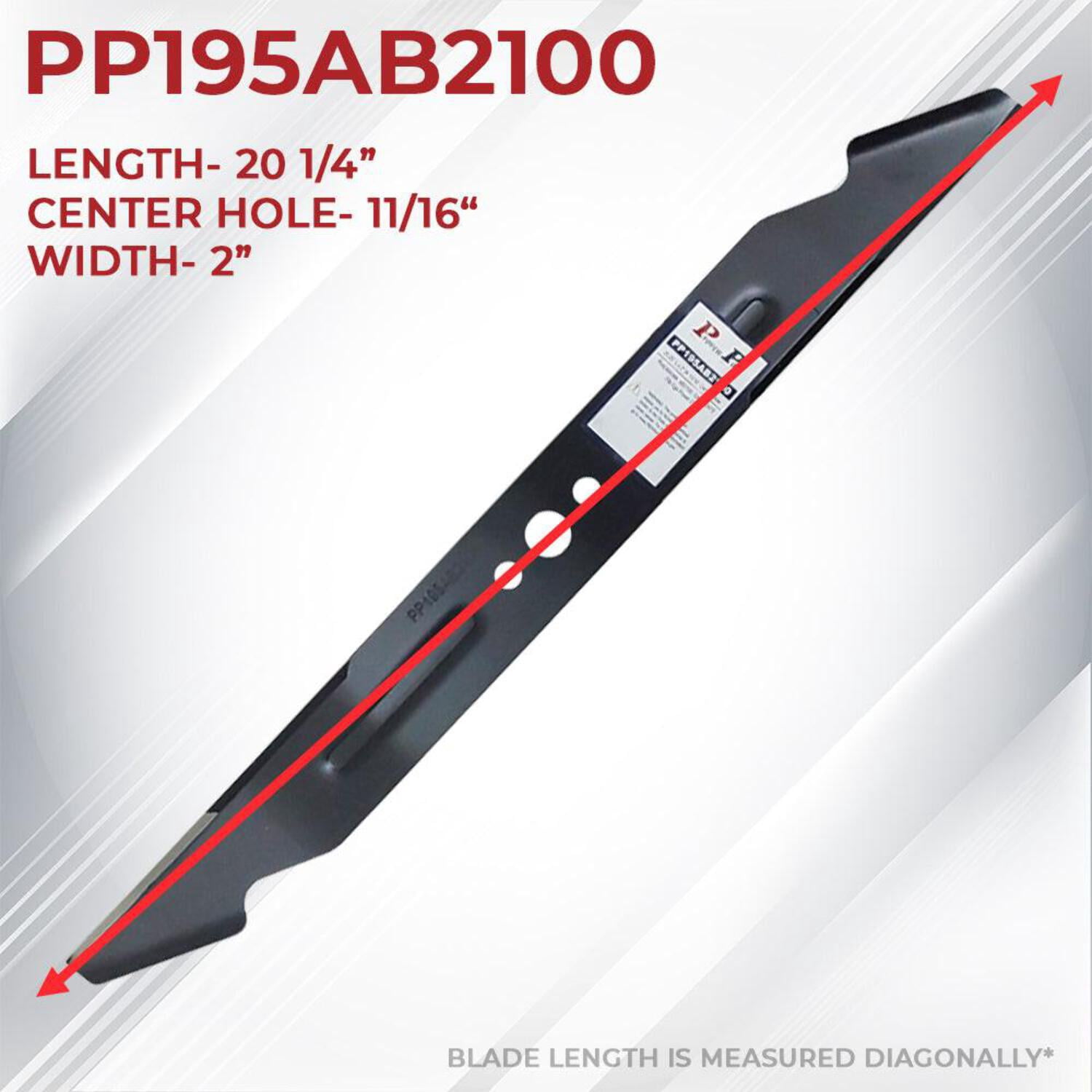 9x Standard Blade 20.25In For EGO LM2100, LM2100SP,LM2101, LM2102SP