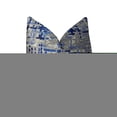 thumbnail image 2 of Plutus Plaid Abstrait Coussin à la Main, (Double Face 24" x 24"), 2 of 2