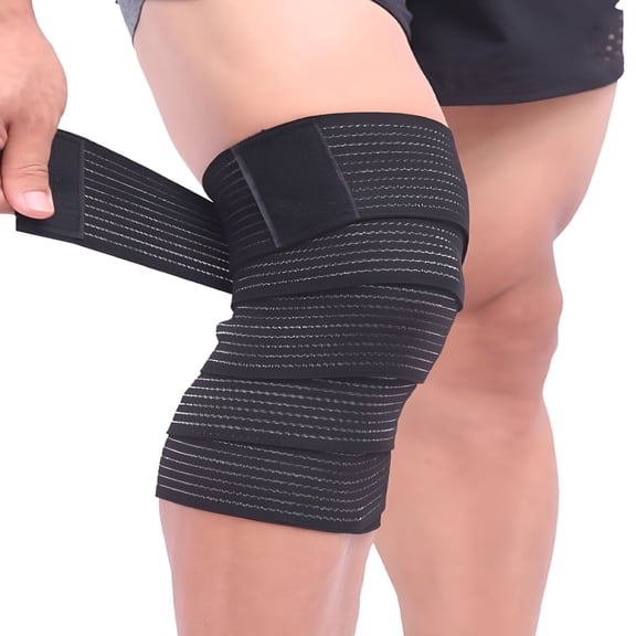TELOLY Gym Sports Knee Brace Bandage Wrap Straps Guard Compression Sleeve