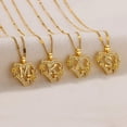 thumbnail image 3 of NICKSUN 26 Letters Heart & Flower Pendant Necklace for Women, Stainless Steel Gold - Tone Personalized Jewelry, 3 of 31