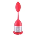 thumbnail image 1 of Less Than 5 Food Storage Tea Infuser ，Silicone Handle Stainless Steel Strainer with Drip Tray, 1 of 3