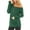 2576-Green, variant on SWQZVT Women Sexy Cold Shoulder Tops Long Sleeve Twist Knot Top Casual Spring Tunic Blouse Comfy Black Tops