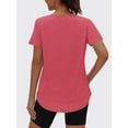 thumbnail image 2 of Rosvigor Womens Workout Tops V Neck Athletic T Shirts Comfy Exercise Shirts Loose Women Activewear for Gym Running Yoga, 2 of 7