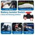 thumbnail image 3 of Interruptor de Desconexión de Batería 12-24V Interruptor de Corte de Energía Aislante ON/OFF para Automóviles, Vehículos, Casas Rodantes y Barcos 1 Pc, 3 of 7