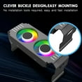 thumbnail image 3 of Computer RAM Memory Module Cooler PC DDR4 DDR5 Overlock Dual ARGB Sync PWM Fans Aluminium RGB Cooling Radiator(A), 3 of 7
