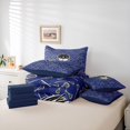 thumbnail image 6 of Homewish Kids Sport Game 7-Piece Twin Bedding Sets,Lacrosse Lover Bedding Comforter Set,Blue Black Sheet Sets For Boys Teens,Microfiber Bedroom Decor Reversible, 6 of 8