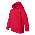 thumbnail image 4 of Couver Toddler Fleece Long Sleeve Hooded Pullover Sweatshirt with Side Seam Pockets, RED 5/6, 4 of 4