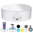 thumbnail image 1 of Cup Turner Rotating Display Stand for Tumblers, 360 Degree Automatic Mute  Turntable for Photography Display, 1 of 7