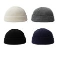 thumbnail image 2 of Sonducket Gorros de punto elásticos de 4 piezas, gorras bordadas a la moda, gorro práctico de Hip Hop para ciclismo al aire libre tipo 5 Sombreros tipo 6, 2 of 6