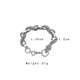 thumbnail image 5 of Pulsera de serpiente que brilla en la oscuridad, luminosa, vintage, de acero inoxidable plateado., 5 of 5