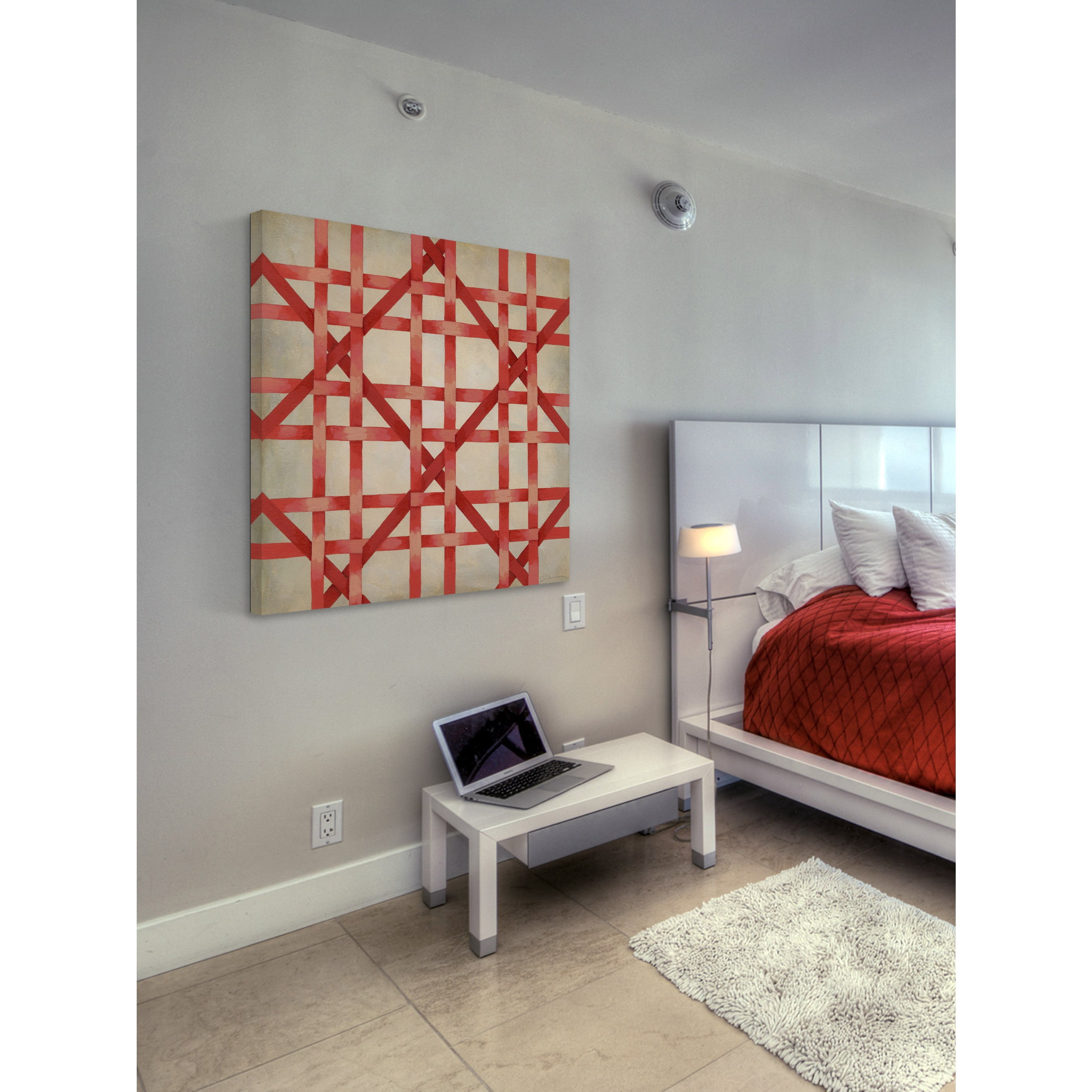 Marmont Hill "Woven Symmetry III" Painting Print on Wrapped Canvas