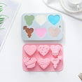 thumbnail image 2 of Valentine'S Day 6-Cavity Heart Shaped Silicone Mold - Food-Grade Bpa-Free Easy Release - For Cake, Chocolate & Ice Cubes - Valentine Baking Gift - Pink, 2 of 7