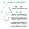 thumbnail image 4 of Cloth & Wire SI07324 Slant Deep Empire Softback Lampshade with Washer Fitter, Egg, 4 of 4