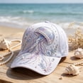thumbnail image 4 of Luckky 3D Ocean Creatures Embroidery Cap,Adjustable Cotton Baseball Cap,Raised Embroidered Sea Animal Hat for Beach Travel Outdoor Daily Wear, 4 of 8