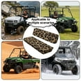thumbnail image 4 of FKELYI Leopard Print Mule Bench Seat Cover 2 Pcs Set Dustproof UTV Seat Cover Compatible with Kawasaki Mule 600/610 Anti-Scratch Seats Protector Decor, 4 of 7