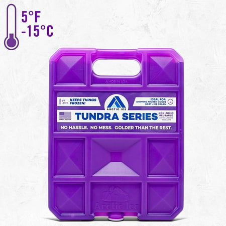 Long-Lasting Ice Pack for Coolers, Lunches, Camping, Fishing, and More, Tundra Series by Arctic Ice, Reusable Large Ice (Best Reusable Ice Packs For Coolers)