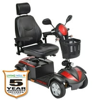 Drive Medical Ventura DLX 4 Wheel Travel Scooter Including 5 Year Extended Warranty (20" Wide Seat)