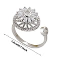 thumbnail image 2 of Ring Female Style Student Micro Inset Opening Adjustable Ring Metal Material Light Luxury Style Dress Up, 2 of 8