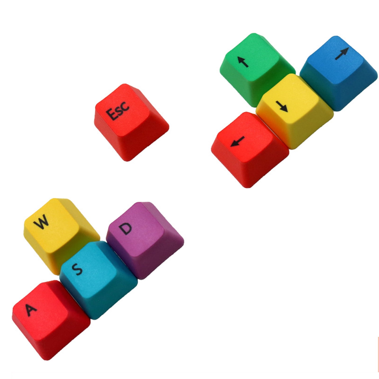 Color : Red Keycaps 12Pcs Keycaps PBT Backlit WASD/Direction Keyboard Keycaps 