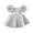 White, variant on pstuiky Girls' Dresses, Toddler Girls Solid Color Retro Flowers Short Sleeve Birthday Party Gown Kids Dresses Girls Maxi Dress Casual Dresse Up to 50% Off Size