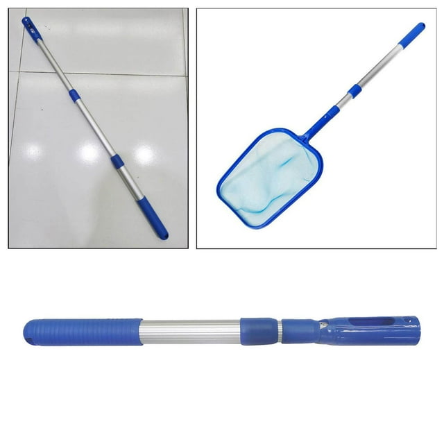 pitrice Poignée Télescopique en Aluminium pour Spa Piscine pour Filet à Feuilles Professionnel