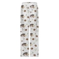 thumbnail image 4 of Autumn Pattern with Hedgehogand Acorn Women's Pajamas Pajama Pants Women's Sleepwear Lounge Sleep Bottoms Stretch with Pockets, 4 of 7