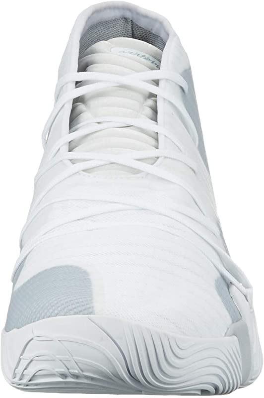 102 102 White Under Armour Mens Spawn Mid Basketball Shoes 4.5 UK White/Mod Gray/White 