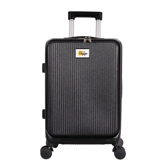 Biggdesign Moods Up Luggage with Cup Holder and USB Port, 20", Black