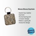 thumbnail image 2 of Sleek Faux Granite Faux Leather Square Keychain, 2 of 7