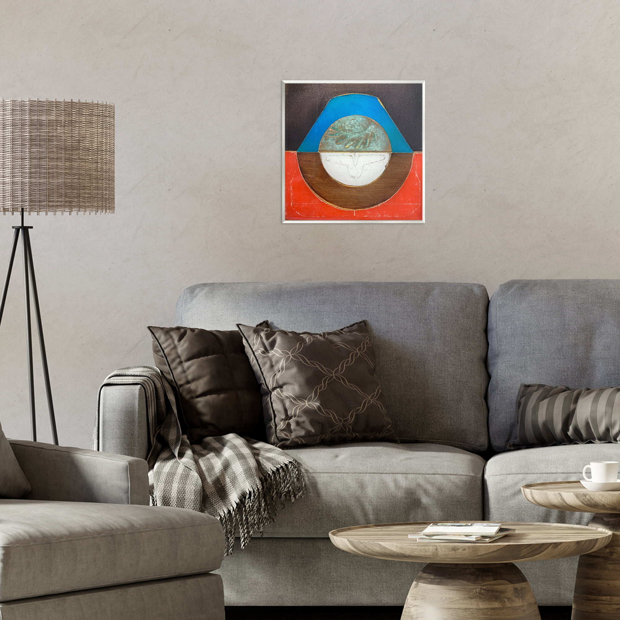 Stupell Industries Round Rustic Symmetry Wall Plaque Art, design by Matthew Finger