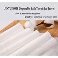 thumbnail image 3 of Toallas de baño desechables Toallas de ducha Toallas desechables grandes Cuerpo, Hotel de viaje. Suave y absorbente, blanco TUNC Sencillez, 3 of 5