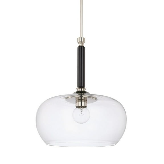 One Light Pendant-Black Tie Finish    -Traditional Installation Capital Lighting 325811Bt-438