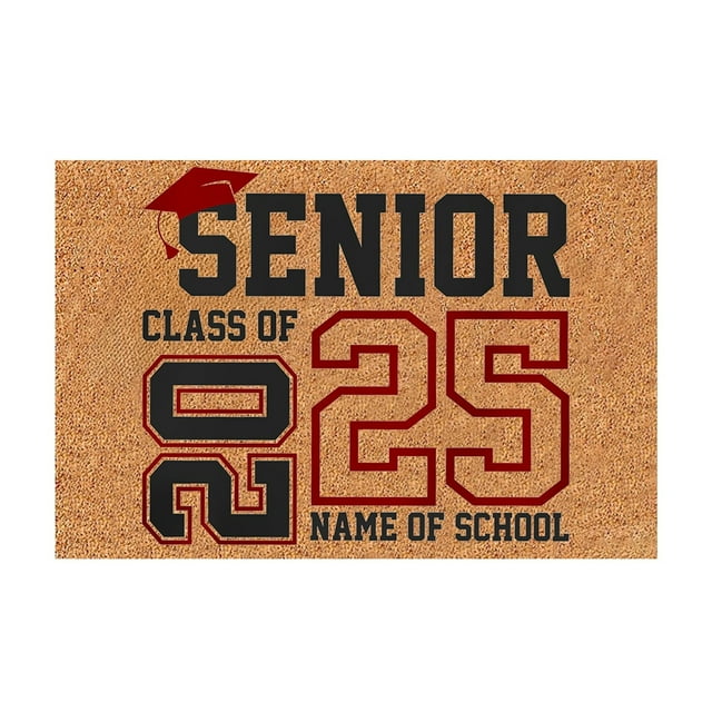 Graduation Season Carpet. Graduation Season Water Absorbent and Wear Carpet Indoor and Outdoor Welcome Carpet