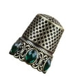 thumbnail image 1 of Sewing Thimble Finger Protector for Quilting Needlework Craft Accessories Bronze Crystal, 1 of 9