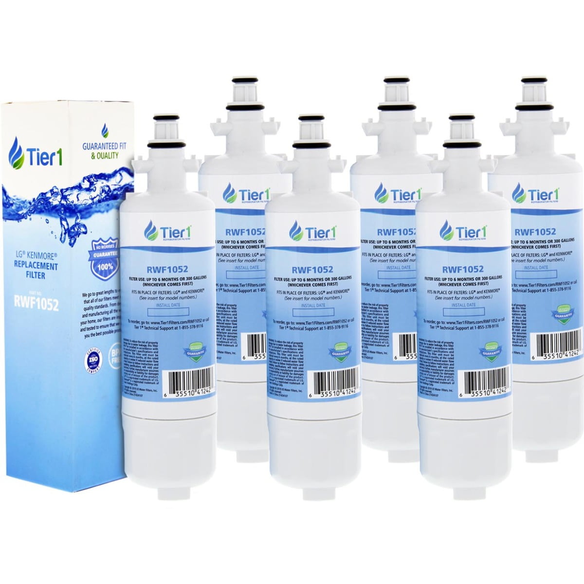 Fits LG LT700P 46-9690 ADQ36006101 Comparable Refrigerator Water Filter 2 Pack 