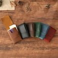 thumbnail image 4 of Retro Card Case Wallet Leather Card Holders Coin Purse Handmade Card Case Holders for Men and Women, 4 of 20