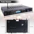 thumbnail image 3 of Pyle PDA7BU 200 Watt Home Theater Amplifier Bluetooth Receiver Sound System, 3 of 7