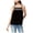 black, variant on Ultra Flirt Womens Ikeddi Smocked Tank Top, Black, Medium