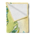 thumbnail image 2 of Animal Soft Flannel Fleece Throw Blanket, Abstract Japanese Hippocampus Fin in the Water Waves Artwork Pastel Colored Print, Cozy Plush for Indoor and Outdoor Use, 60" x 80", Green Blue, by Ambesonne, 2 of 5
