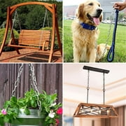 304 Stainless Steel Link Chain,Bexikou 4 Pack Heavy Duty Coil Chain,Hanging Safety Chains for Swing Plants Anti-Theft Pet Dog Anchor Fence Towing Chain Link,40in x 0.06in - Silver