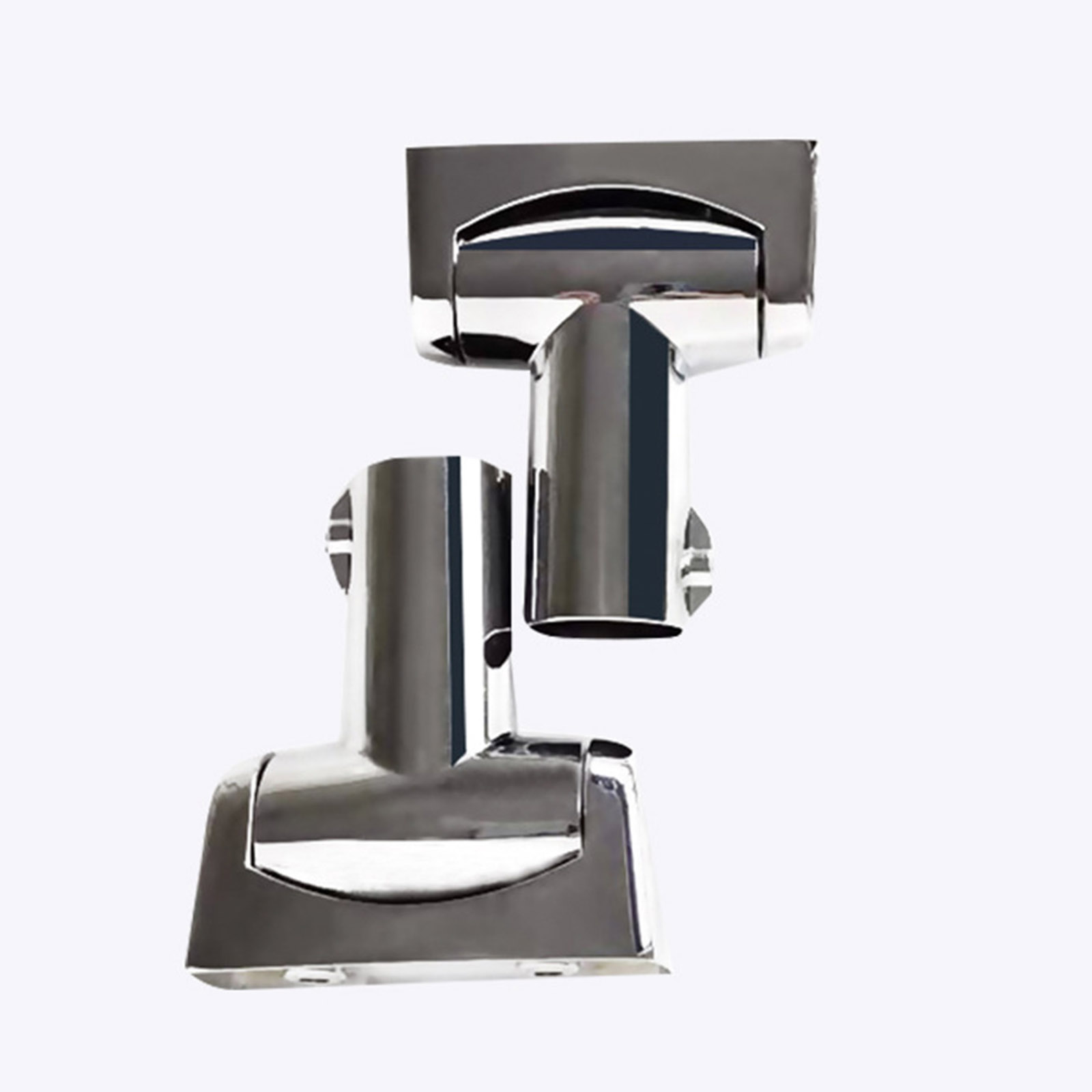 25mm Zinc Alloy Curved Shower Rod, Tool-Free Installation Bracket, Space Saving Bathroom Hook Design