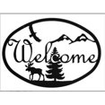 thumbnail image 1 of Village Wrought Iron WEL-176 Medium Moose and Eagle Welcome Sign, 1 of 3