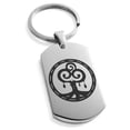 thumbnail image 1 of Stainless Steel Nature Magic Rune Engraved Dog Tag Keychain Keyring, 1 of 1