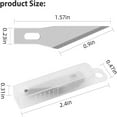 thumbnail image 6 of 1 Pcs Craft Knife Hobby Knife with 11 Pcs Stainless Steel Blades Kit, 1pcs Steel 15MM Ruler for Art, Scrapbooking, Stencil(Red), 6 of 6